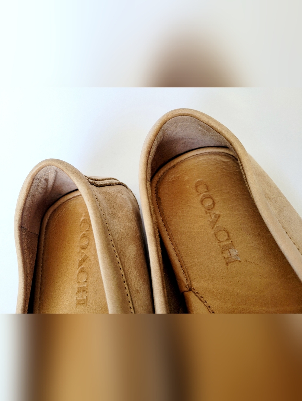 Coach Arlene Turnlock Tan Buttery Soft Suede/Nubuck Loafers/Driving Shoes US 9 - Picture 12 of 16